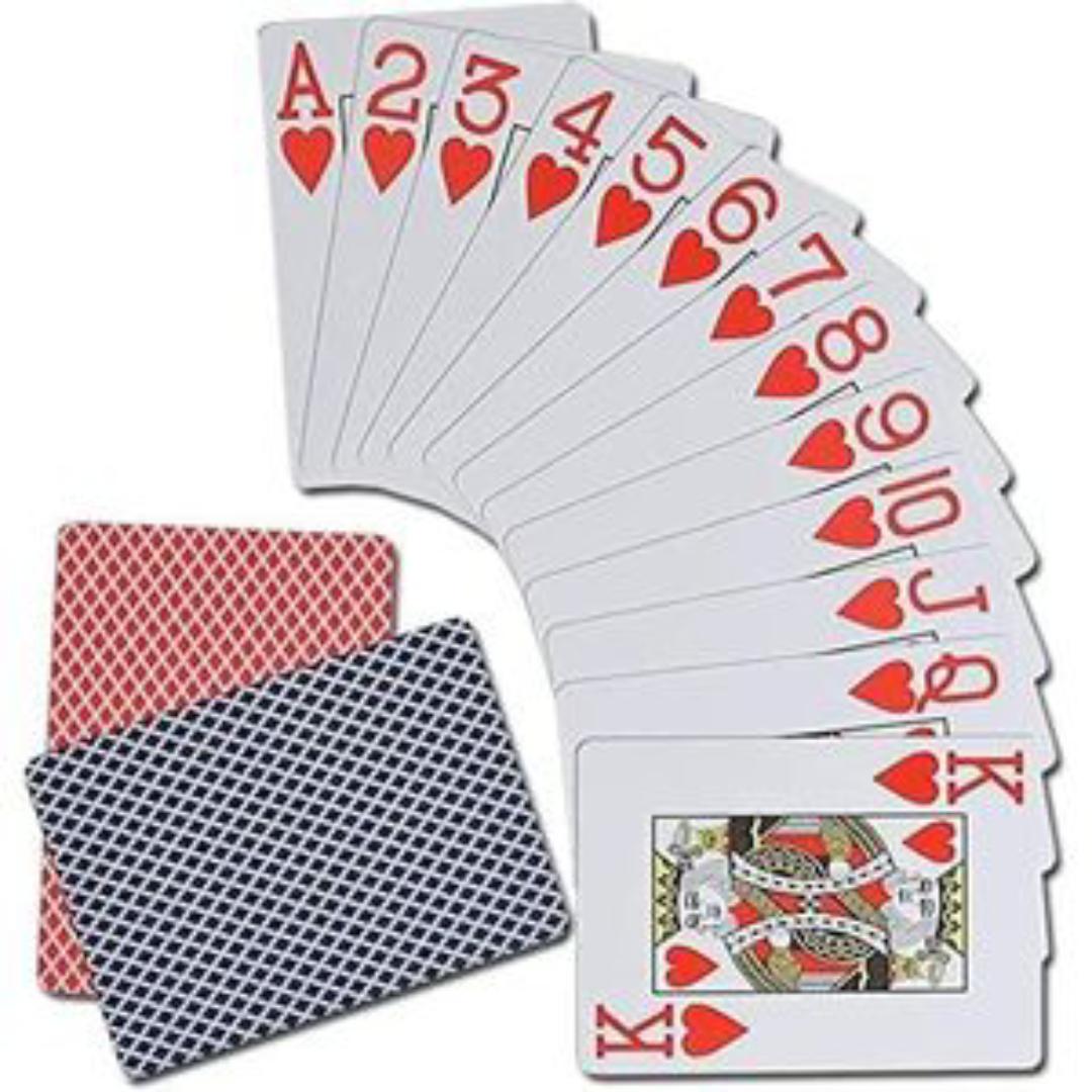 100% Washable 2 pcs Plastic Playing Cards Poker Set High Quality
