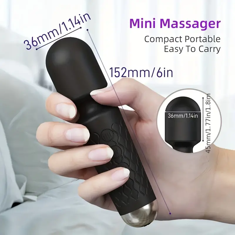 Powerful Female Magic Wand Vibrator - Clitoral Stimulator & G-Spot Massager, Rechargeable Battery, Adult Sex Toy For Women Clitoris Stimulator For Women Vibrate Remote Toys For Women