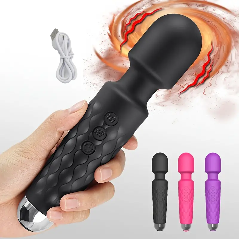 Powerful Female Magic Wand Vibrator - Clitoral Stimulator & G-Spot Massager, Rechargeable Battery, Adult Sex Toy For Women Clitoris Stimulator For Women Vibrate Remote Toys For Women