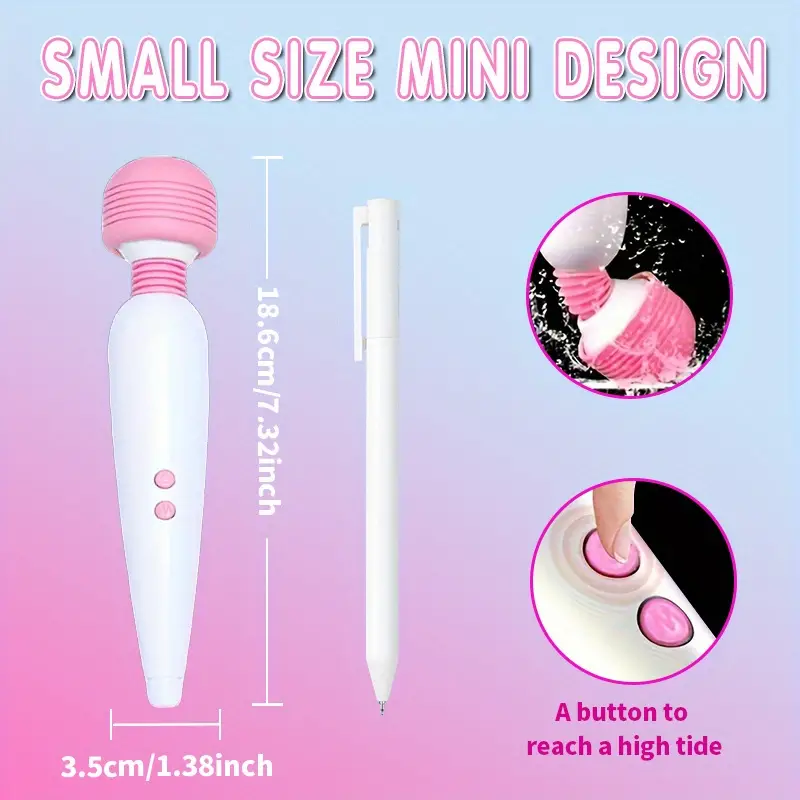 Powerful Personal Massager for Women: Rechargeable AV Stick Vibrator with 360° Rotating Functionality