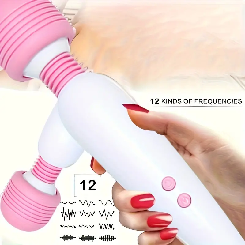 Powerful Personal Massager for Women: Rechargeable AV Stick Vibrator with 360° Rotating Functionality