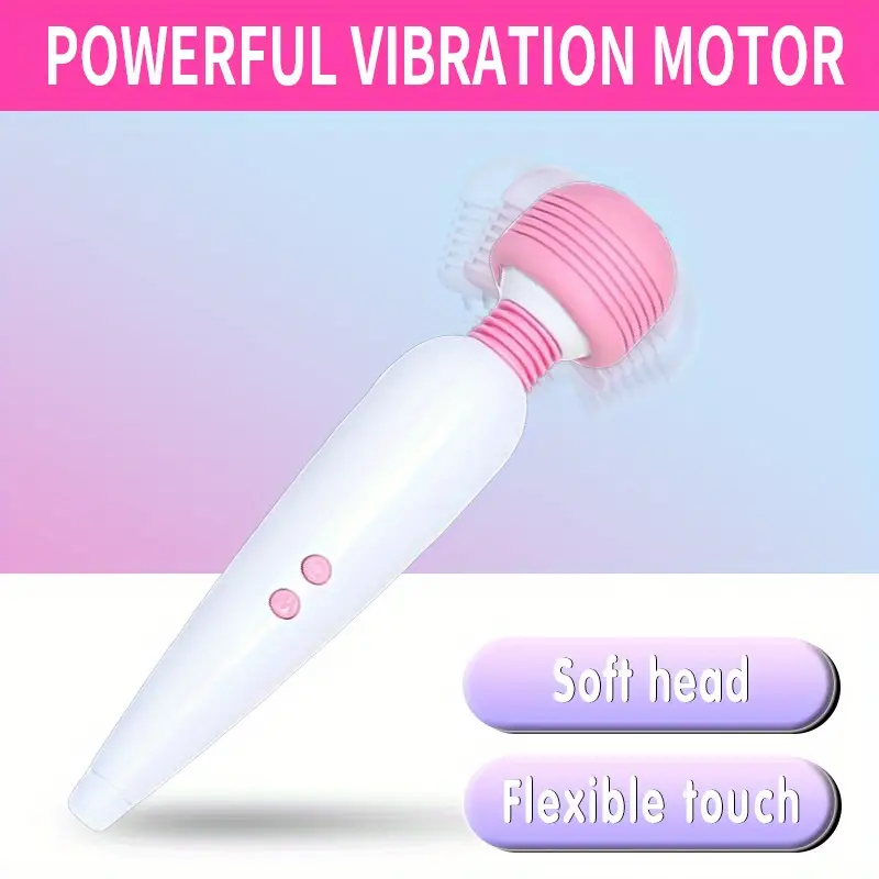 Powerful Personal Massager for Women: Rechargeable AV Stick Vibrator with 360° Rotating Functionality