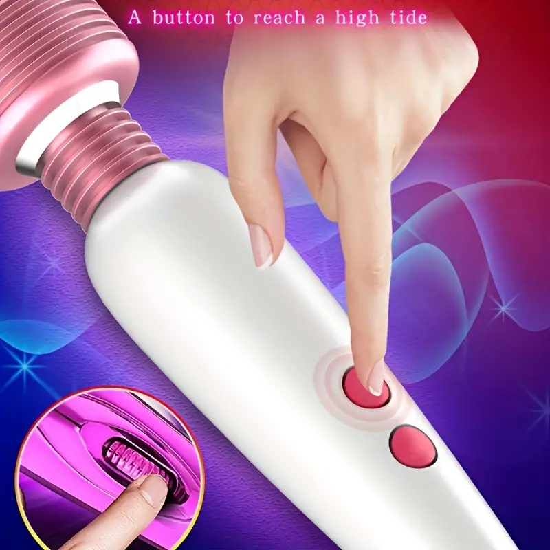 Powerful Personal Massager for Women: Rechargeable AV Stick Vibrator with 360° Rotating Functionality