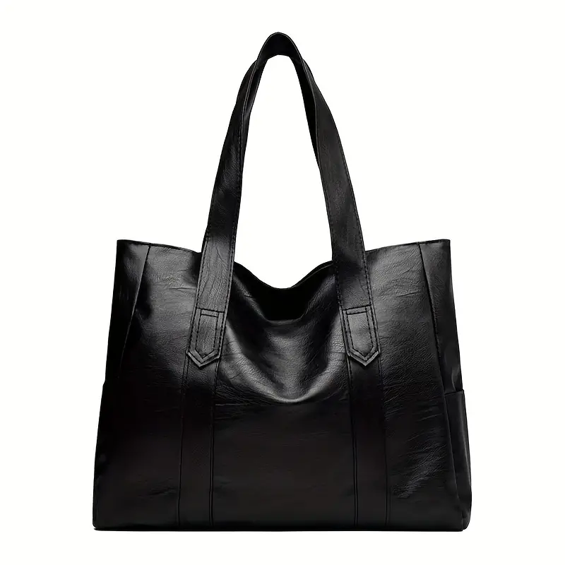 Chic Women's PU Bags Shoulder Bags Lady Tote Bags With Secure Zip Closure Handbag