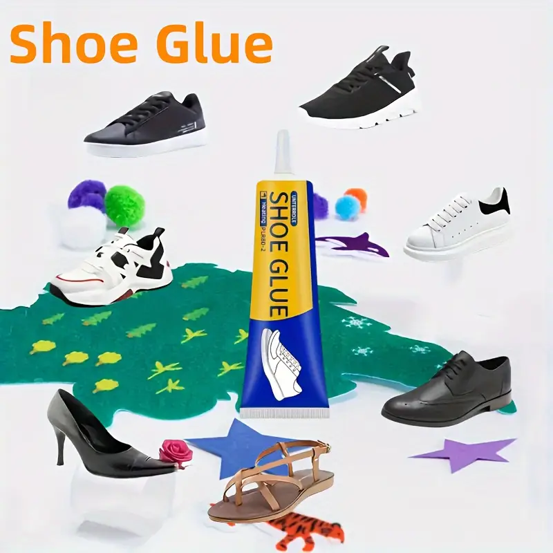 2.03oz Strong Shoe Repair Glue - Versatile Adhesive for Sneakers, Faux & Soft Resin Shoes with Precision Nozzle - Ideal for DIY Crafts & Quick Fixes, Shoe Accessories