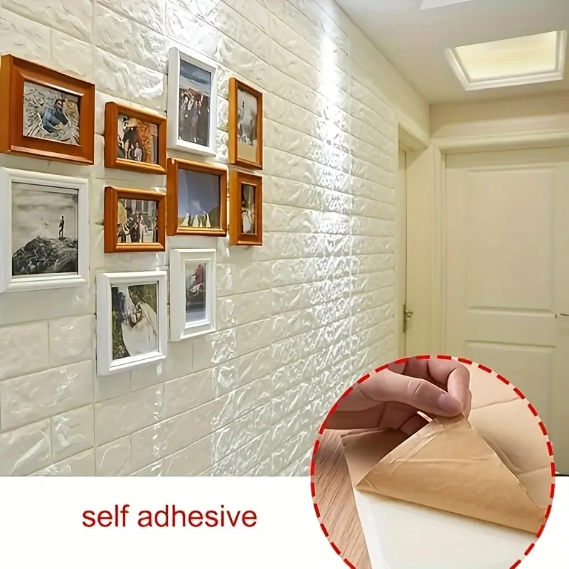 10pcs, 38.0cm*35.0cm, 3D Wall Stickers, Self-Adhesive, Suitable for Living Room, Bedroom, Dormitory, Kitchen Wall Decoration, Home Decoration Wallpaper