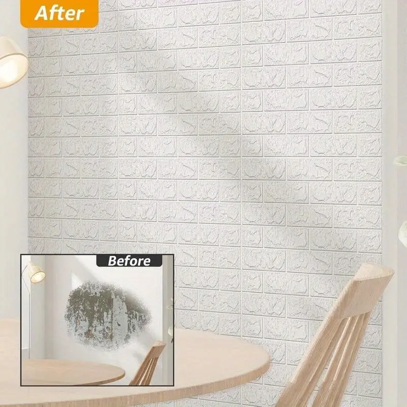 10pcs, 38.0cm*35.0cm, 3D Wall Stickers, Self-Adhesive, Suitable for Living Room, Bedroom, Dormitory, Kitchen Wall Decoration, Home Decoration Wallpaper