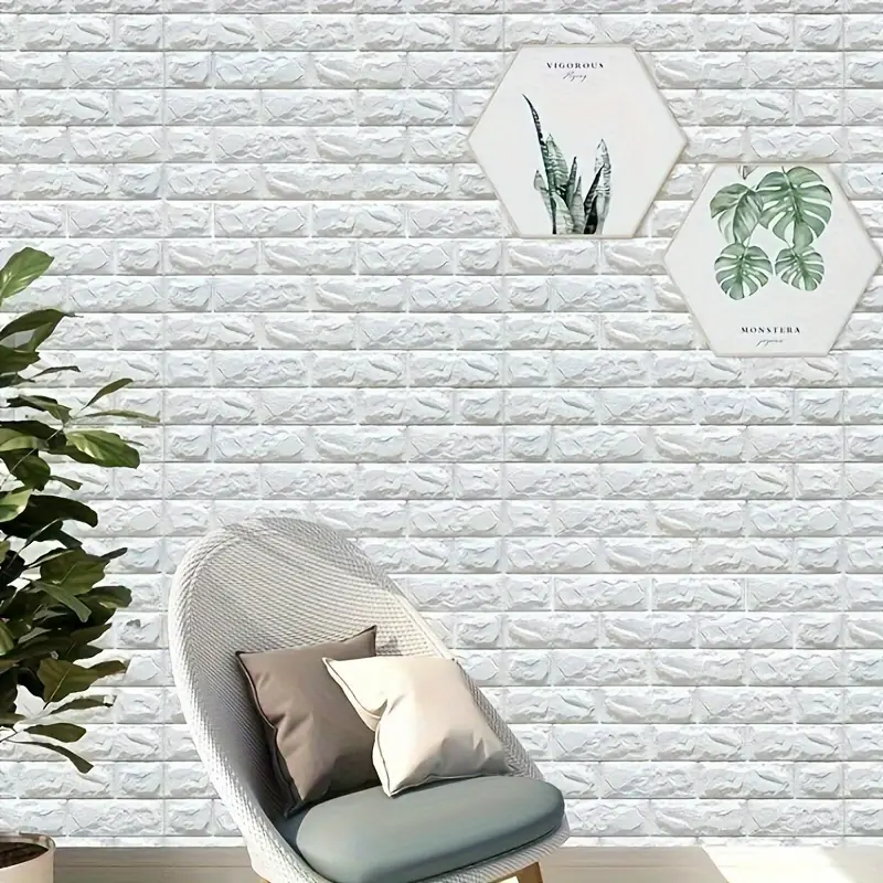 10pcs, 38.0cm*35.0cm, 3D Wall Stickers, Self-Adhesive, Suitable for Living Room, Bedroom, Dormitory, Kitchen Wall Decoration, Home Decoration Wallpaper
