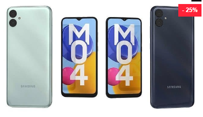 Black Friday Brand New Samsung Galaxy M04 128GB ROM+4GB RAM Dual SIM Glass Front 5000mAh Battery USB Type-C 2.0 Smart Phones