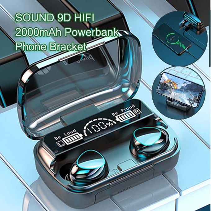 Oraimo Wireless Earbuds Bluetooth Earphone With Powerbank, Mic Headset