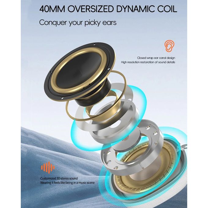 P9 Plus Case New P9Air MAX Wireless Bluetooth Headphones Noise Cancelling Mic Pods Over Ear Sports Gaming Headphones