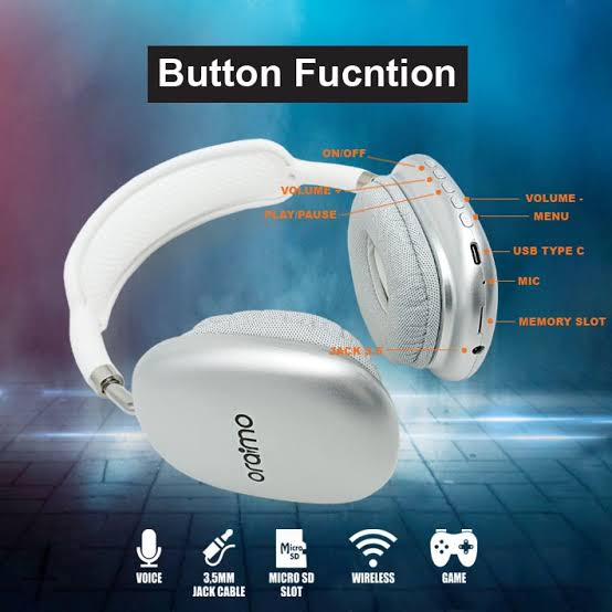 Wireless Bluetooth Headphones With Microphone Noise Canceling Earbuds Gaming Headset Stereo HiFi Earphones