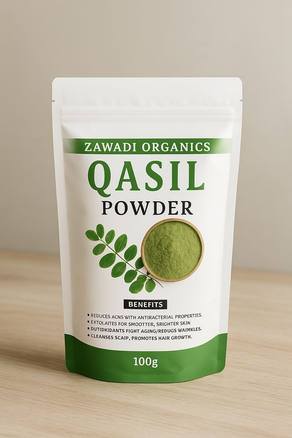 Qasil Beauty ORGANIC QASIL POWDER Traditional Somali Skincare -120g