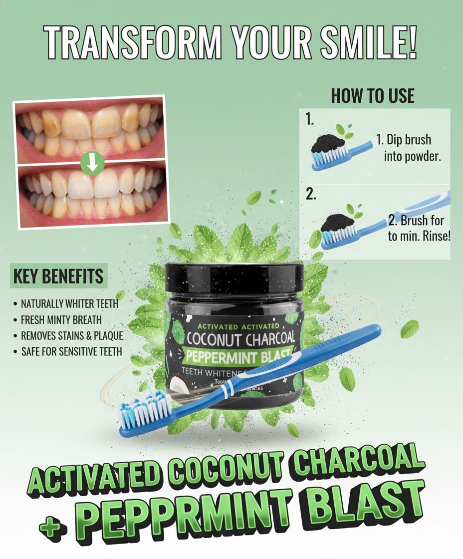 Teeth Brightening Powder Teeth White Stains Remover Plaque Remover Clean your breath -50g