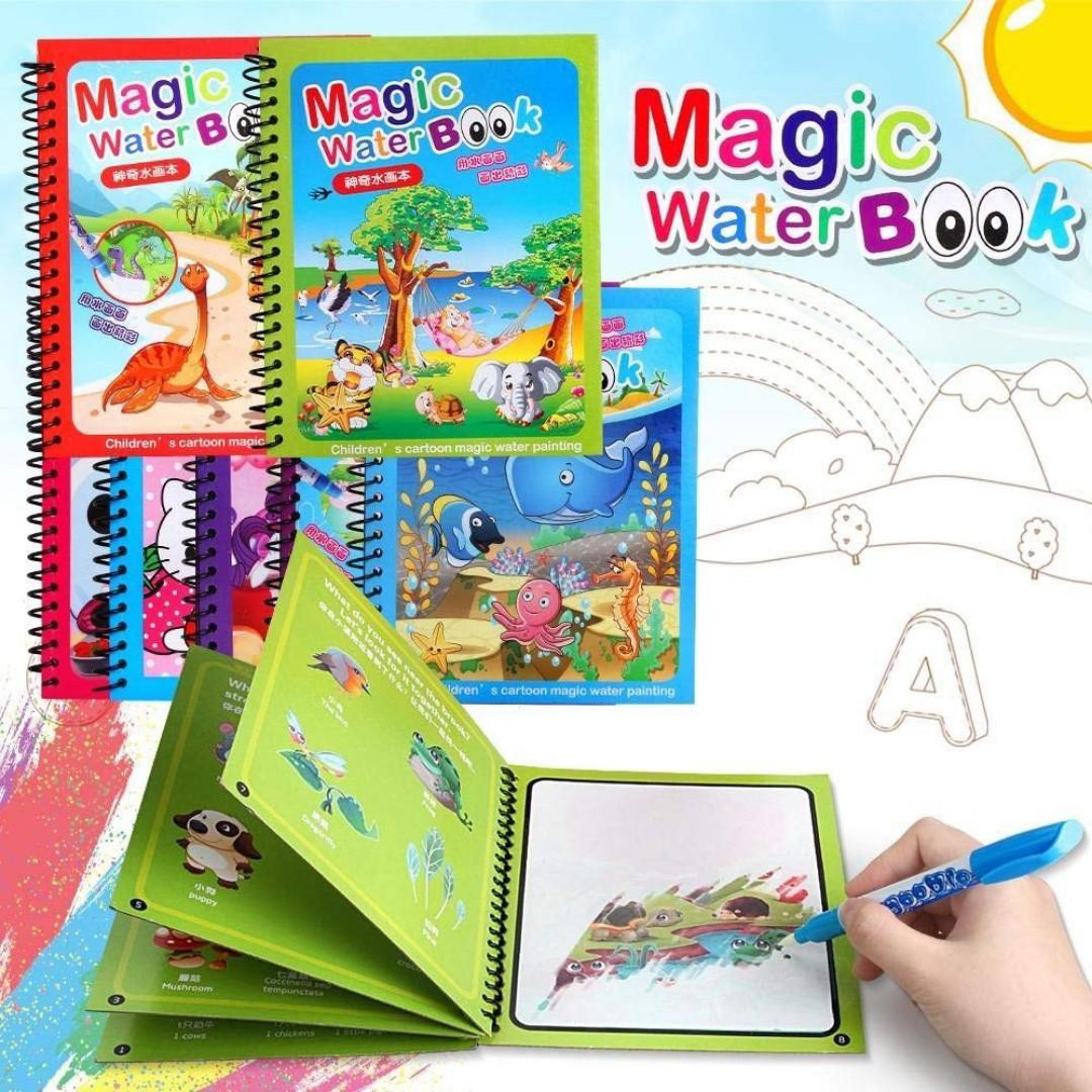 Reusable drawing Magic water books for little artists no paint required only water!