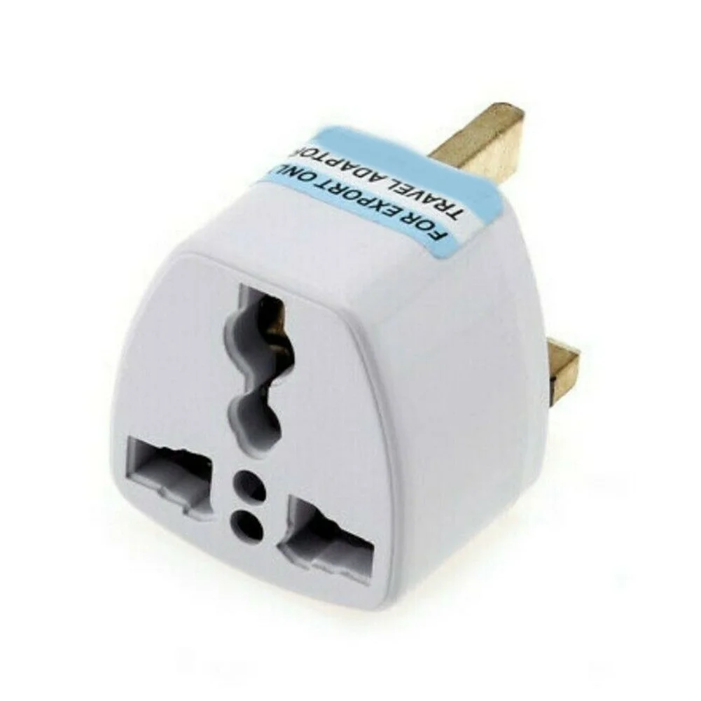 Three Pin Travel Adapter Socket Outlet – Universal Plug for Home & Travel