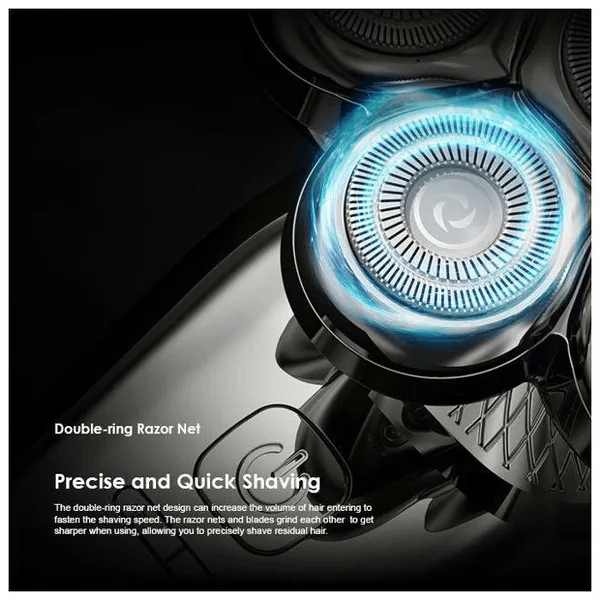 Oraimo Smart Shaver 7D – 7 Razor Heads, 360° Precision Shaving, Waterproof, Long Battery Life, Ergonomic Design, USB Rechargeable