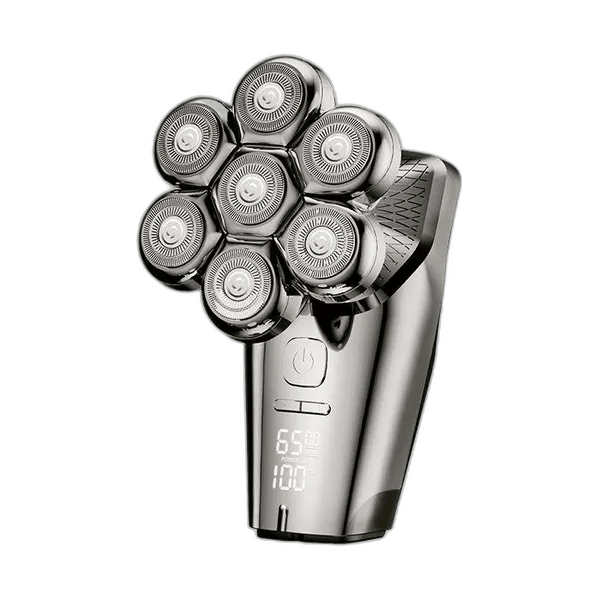 Oraimo Smart Shaver 7D – 7 Razor Heads, 360° Precision Shaving, Waterproof, Long Battery Life, Ergonomic Design, USB Rechargeable