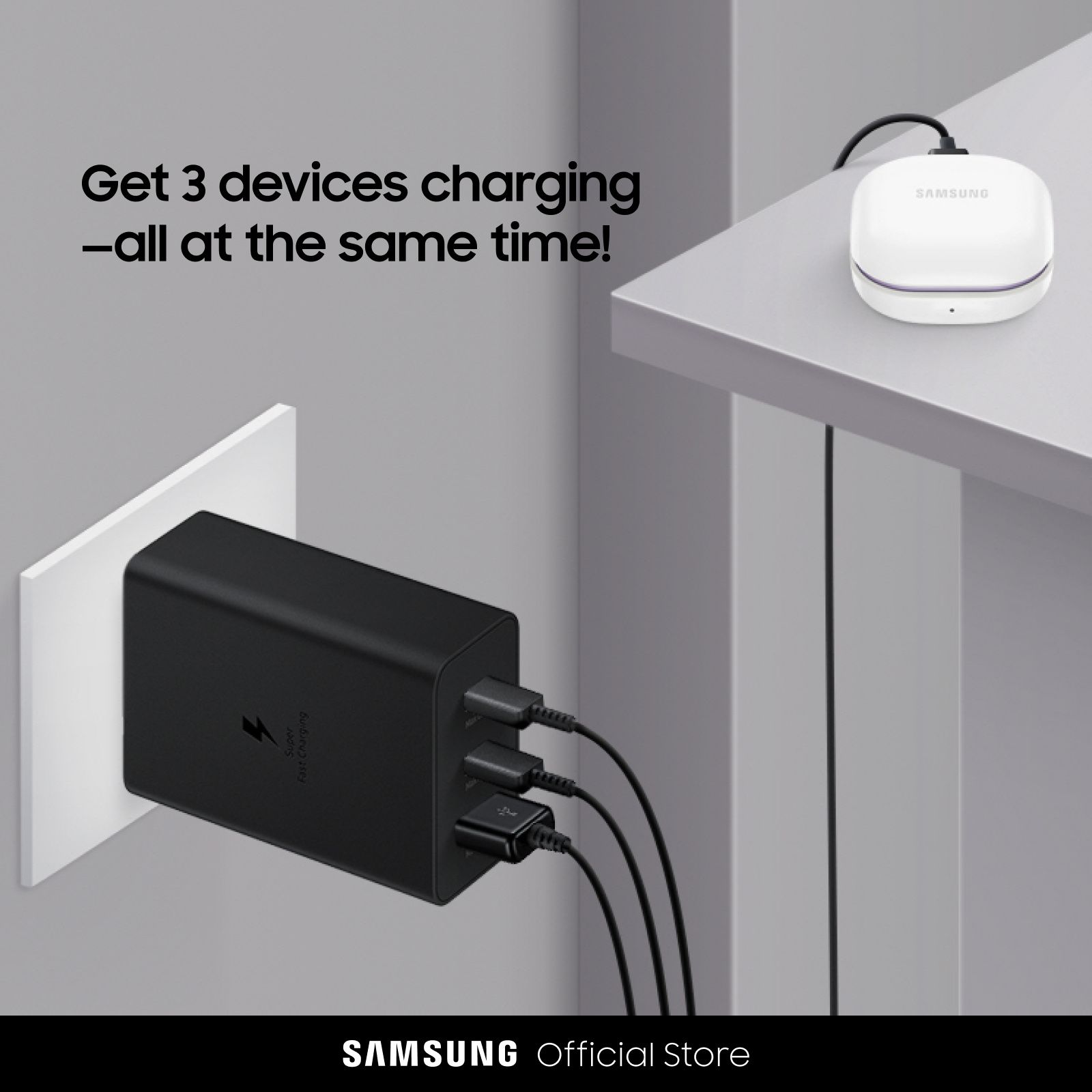 Samsung Uniersal 65W Super Fast Charger Adapter - Universal USB-C Charging for Phones, Tablets, and Laptops