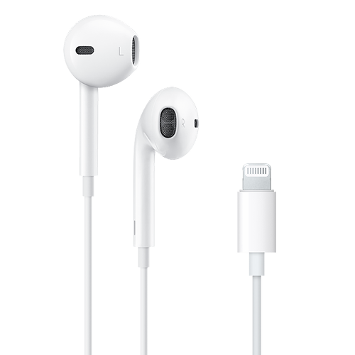 Apple Wired Earphones with Lightning Connector | High-Quality Sound & Built-In Mic