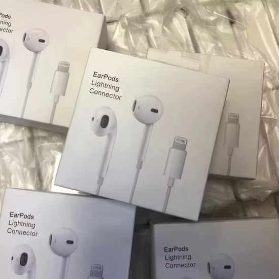 Apple Wired Earphones with Lightning Connector | High-Quality Sound & Built-In Mic