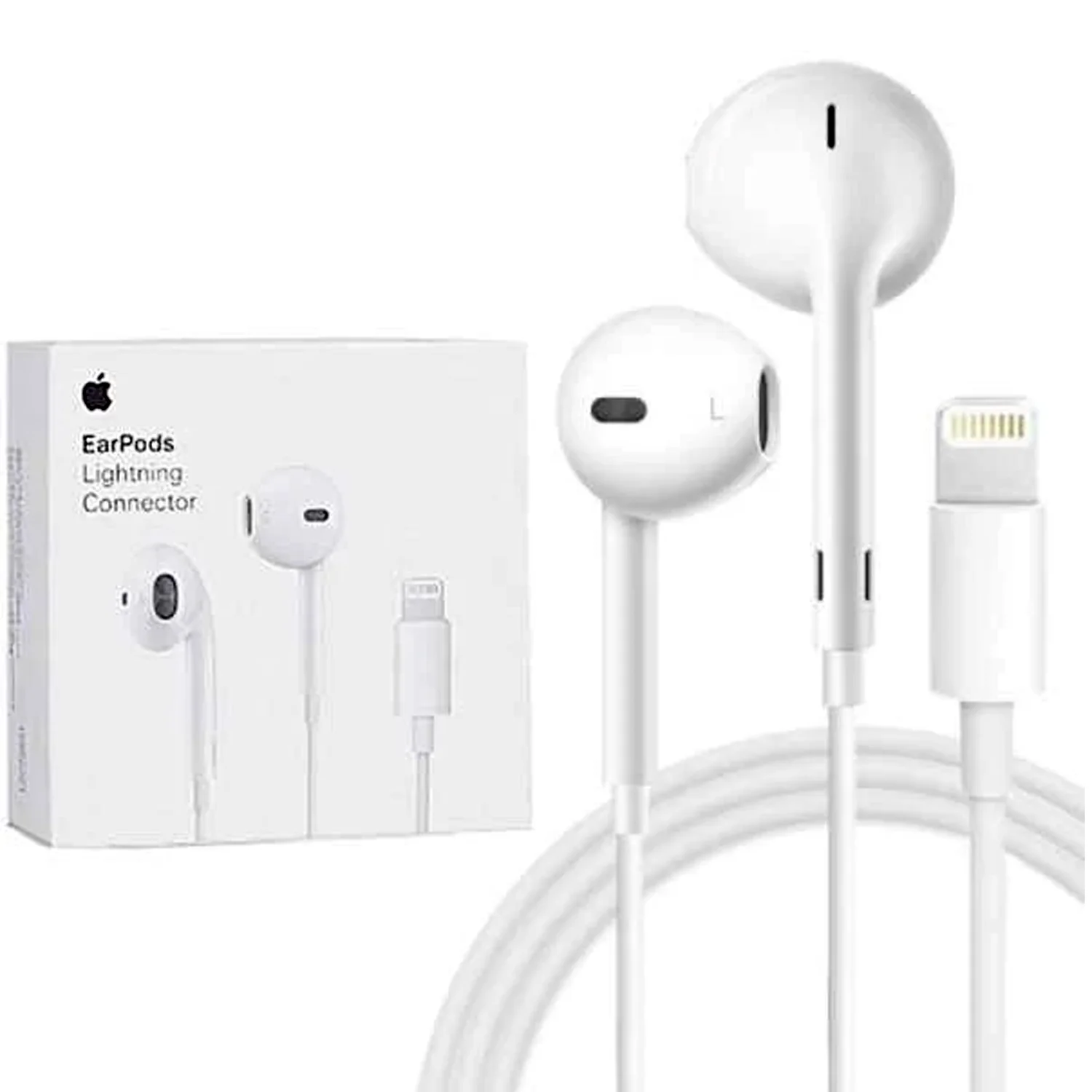 Apple Wired Earphones with Lightning Connector | High-Quality Sound & Built-In Mic