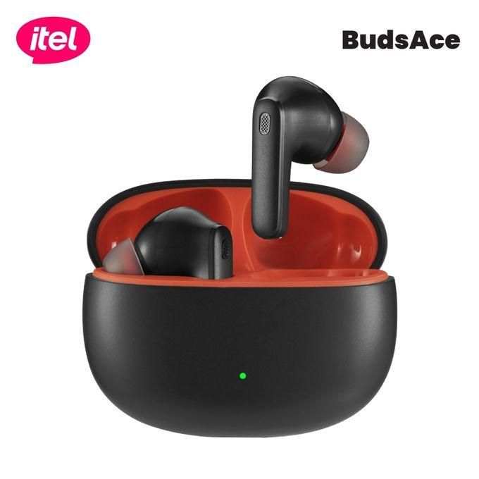 itel Buds Ace ENC - True Wireless Earbuds with Environmental Noise Cancellation, Bluetooth 5.3, Immersive Sound, Long Battery Life, Comfortable Fit, Black