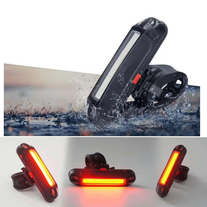 Comet USB Rechargeable Bike Tail Light - 100-Lumen LED, 5 Lighting Modes, IPX5 Waterproof, ABS+PC Construction - Universal Bicycle Rear Light