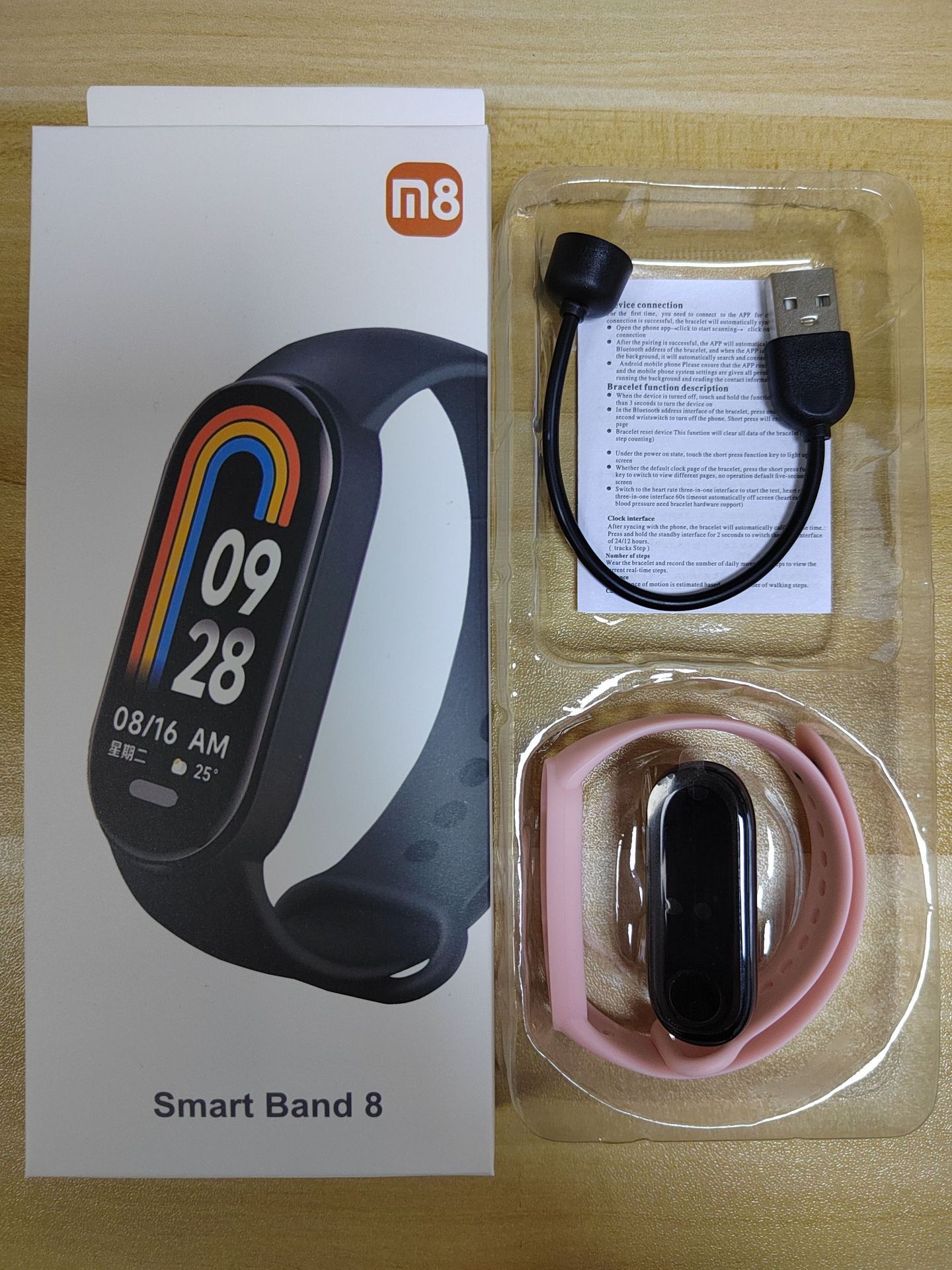 Smart Watch Heart rate Blood pressure  blood oxygen monitor Smart Bracelet Wristband Fitness tracker Waterproof  heart rate detector message reminder