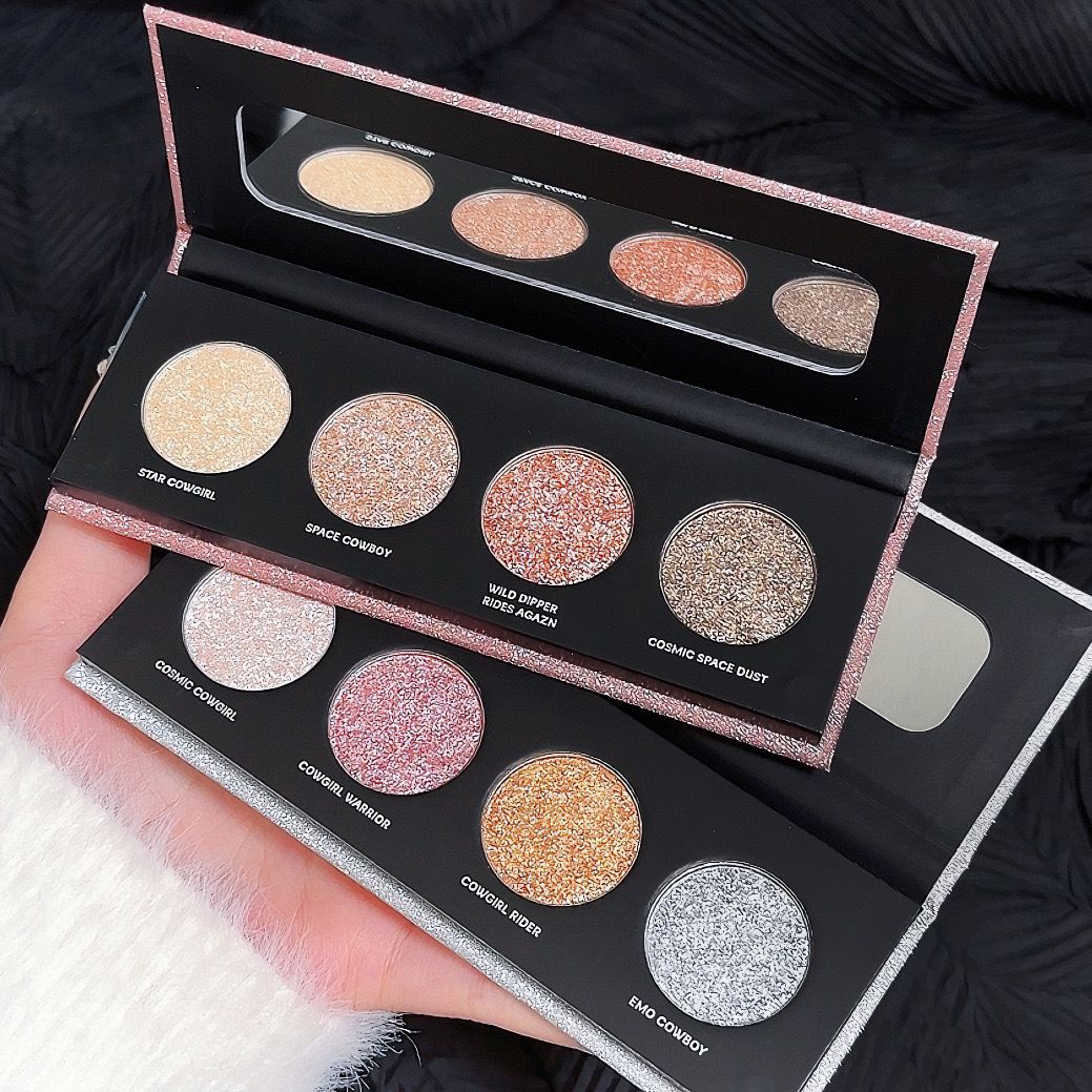 4pcs one pack shining bright Eye shadow Diamond style Gorgeous Glitter Eyeshadow Earth Tones Long Lasting Waterproof Eyeshadow Pearlescent Glitter Shimmer Eye Shadow Makeup Cosmetics FBK kenya stock