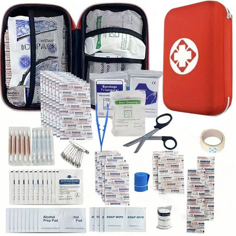 New type of  first aid kit bag emergency use or home use or outdoor activities Car first aid kit Outdoor gift First aid kit 18-piece kit