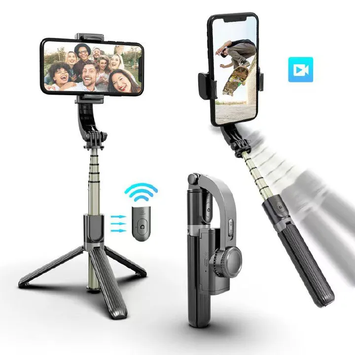Mobile phone selfie sticker selfie holder  head stabilizer anti-shake Bluetooth integrated tripod shooting stand selfie device