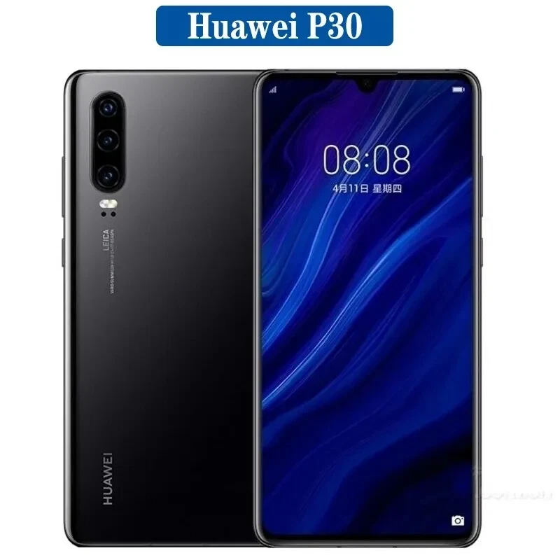 Refurbished Huawei P30 ELE-L29 128GB 6/8GB RAM Unlocked Smart phone - Boxed with Accessories All colors
