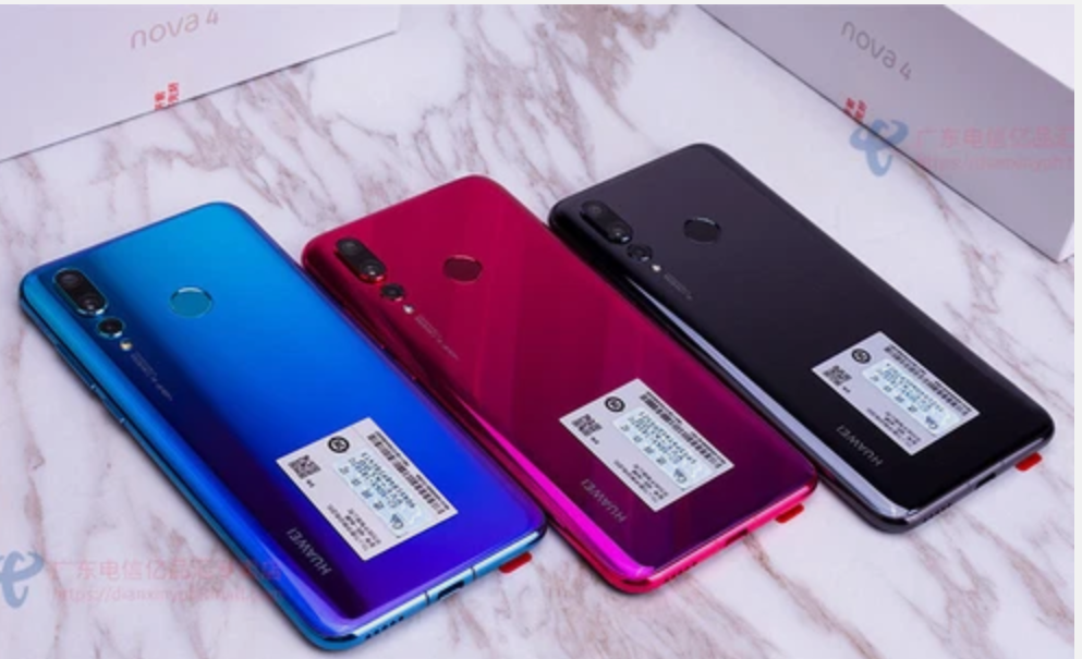 Refurbished Huawei brand Nova4 8+128G storage smartphone Android cellphone  6.4inch smartphone