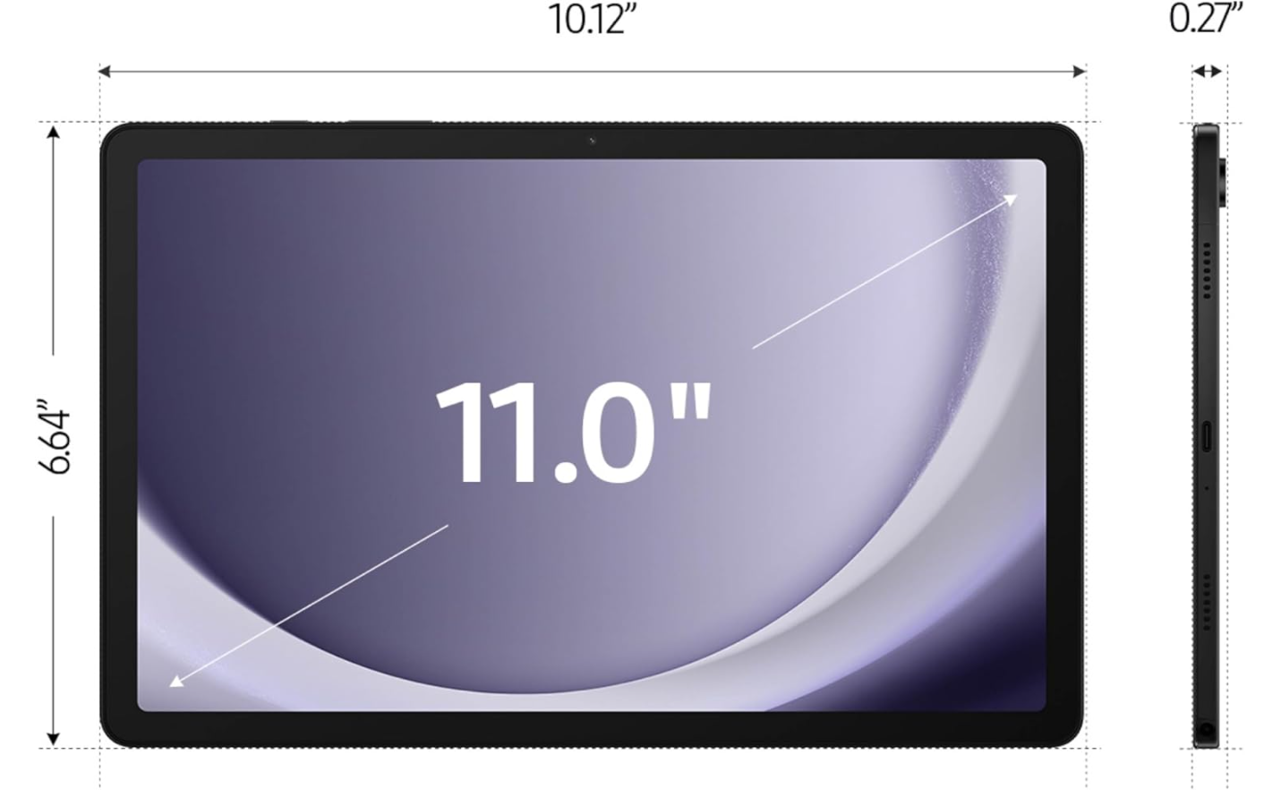 Brand New Samsung Galaxy Tab A9+ Tablet 11” 128GB Android Tablet, Big Screen laptop Quad Speakers Upgraded Chipset Multi Window Display, Slim, Light, Durable Design
