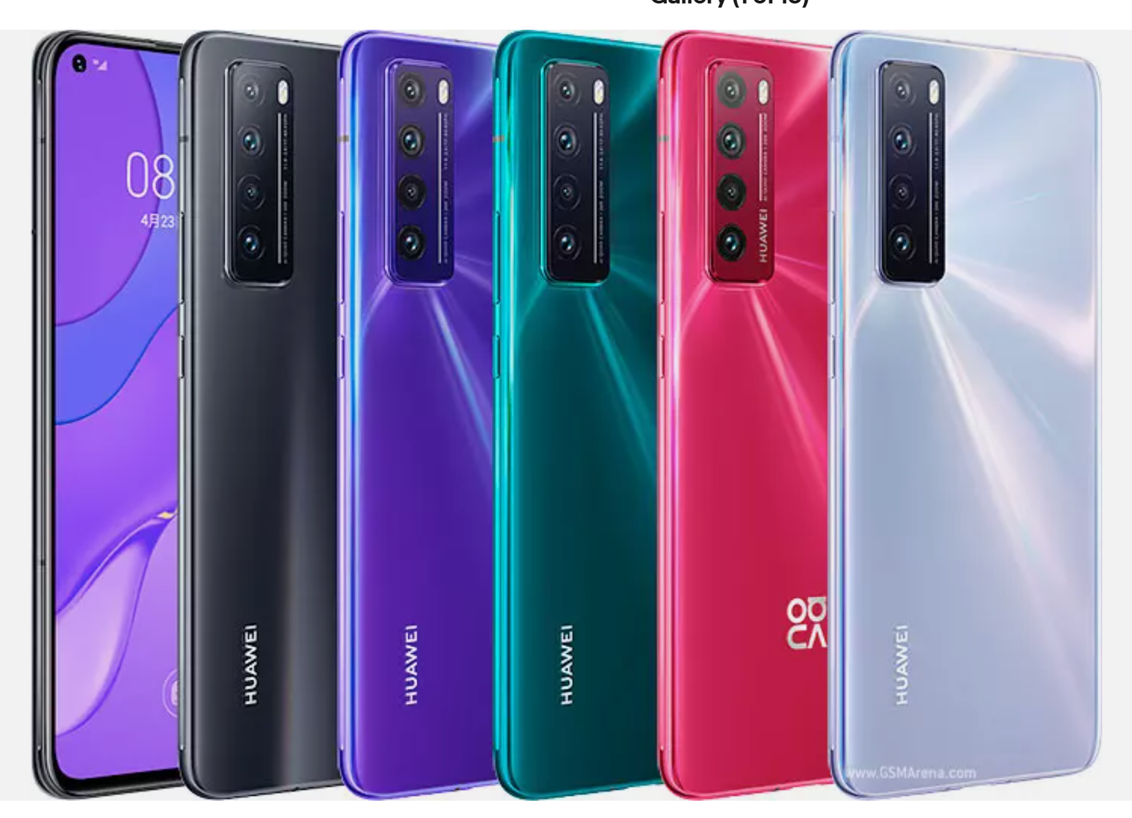Refurbished Huawei brand Nova7 5G 8+128G storage smartphone 6.53''inch screen android cellphone all colors Phone