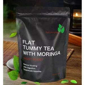 Flat Tummy Tea With Moringa Night Boost Suppress Appetite- 28 Tea Bags