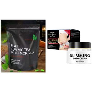 Flat Tummy Tea Tea Moringa+Slimming Body Cream/ Flat Tummy