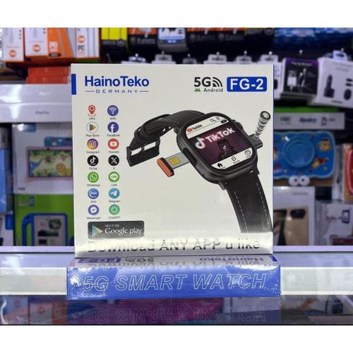 smartwatch a 5G SIM card slot for standalone use, an Android operating system, a built-in camera, GPS, and various health and fitness tracking functions