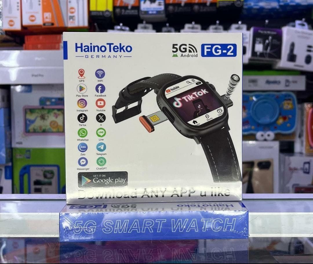 smartwatch a 5G SIM card slot for standalone use, an Android operating system, a built-in camera, GPS, and various health and fitness tracking functions