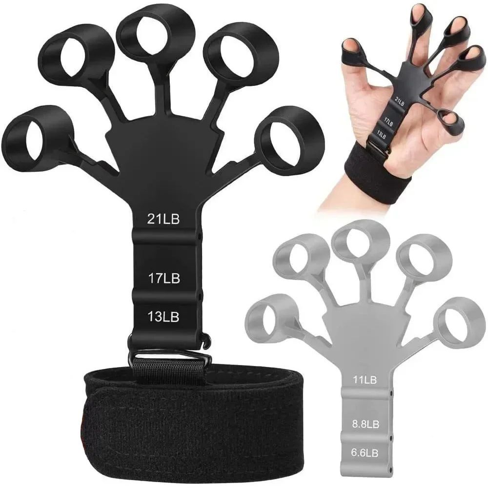 Finger Gripper Finger Exerciser Guitar Finger Exerciser 6 Resistant Levels Recovery Physical Tools Hand Strengthener For Patient