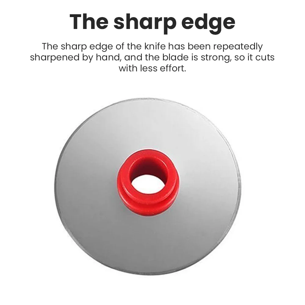 A new type of pizza knife with a protective hand cover, detachable drum protective hand cutter, stainless steel pastry cutter