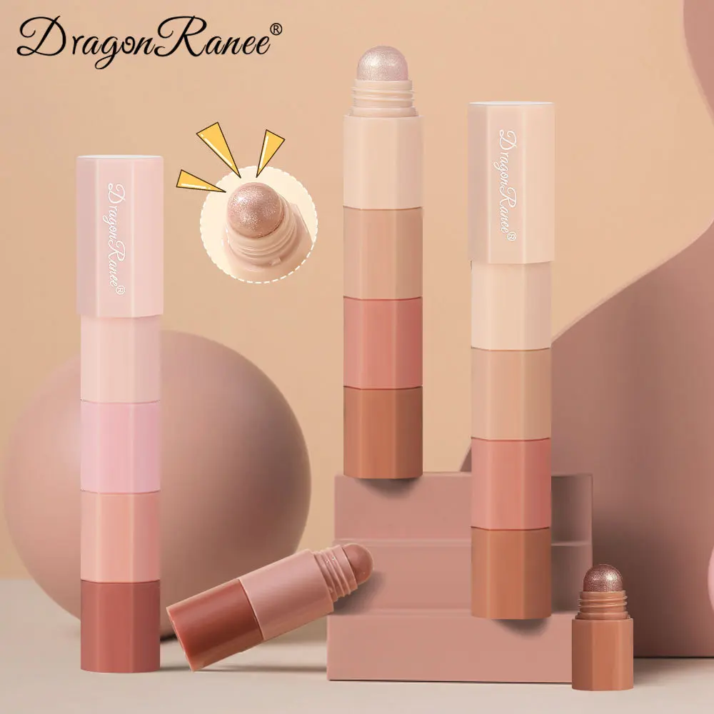 Dragon Ranee 4 color/set Lazy Eyeshadow Pencil Waterproof Non-Smudge Highlighter Silkworm Pencil Pearlescent view 5