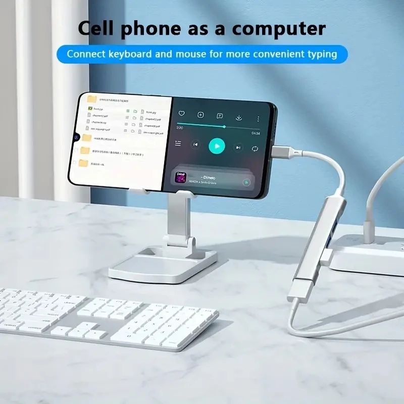 USB C HUB 3.0 Type C Extender 4 Port Splitter Adapter OTG Docking Station For Phone Macbook Pro 13 15 Air PC Laptop Computer Hub