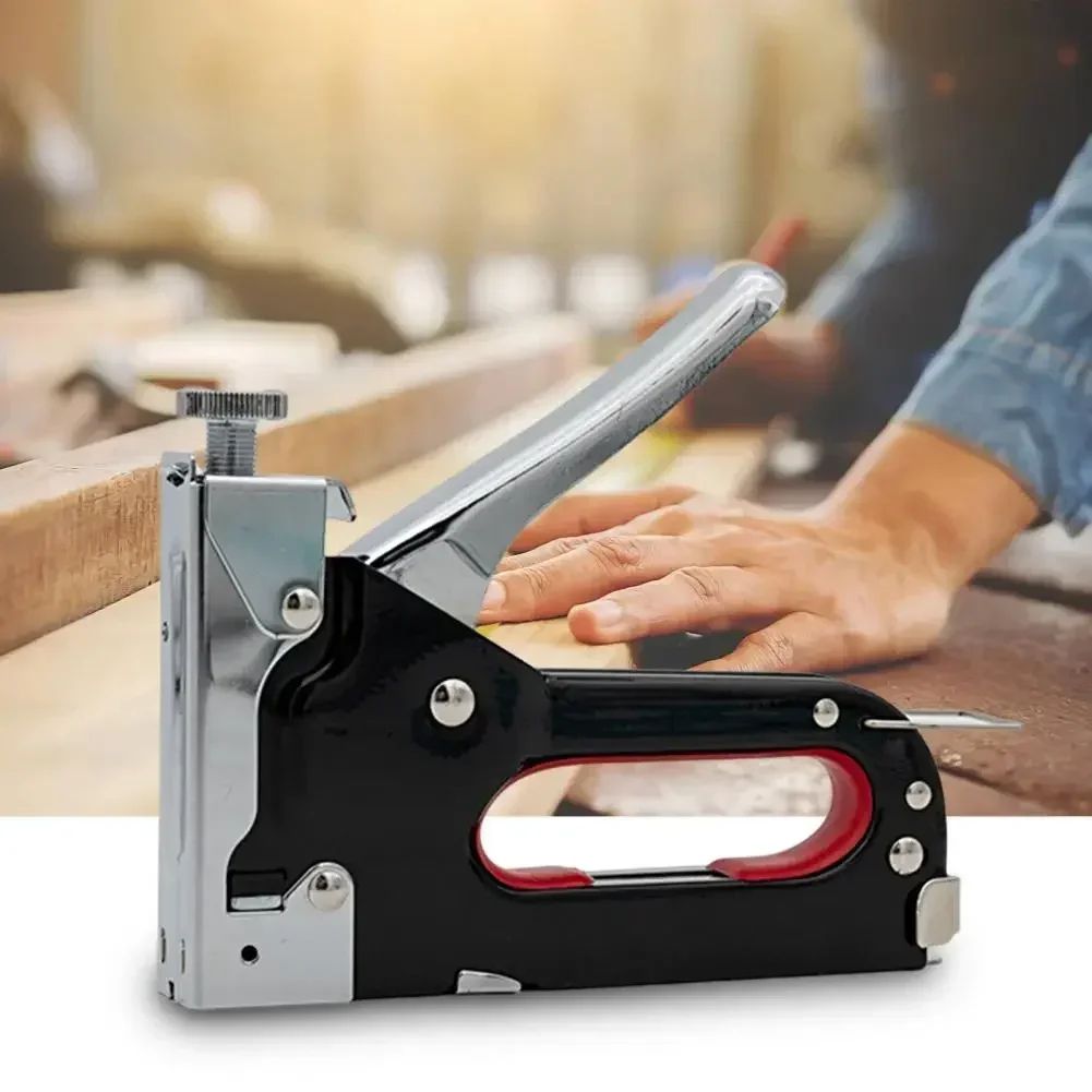 Manual Nailer Useful Heavy Duty 4 in 1 Manual Brad Nailer Upholstery Stapler for Carpentry