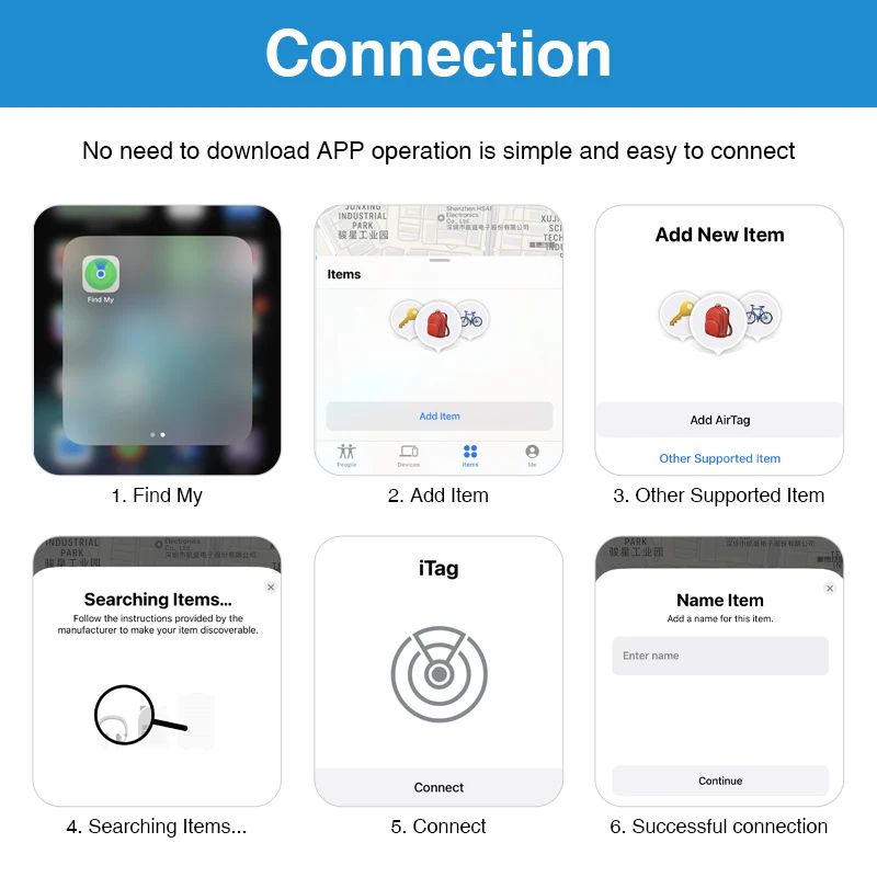 GPS Tag For Children/Elder Smart AirTag Mini Pet Tracker Bluetooth Smart Tag Car Lost Tracker For Apple IOS System Find My