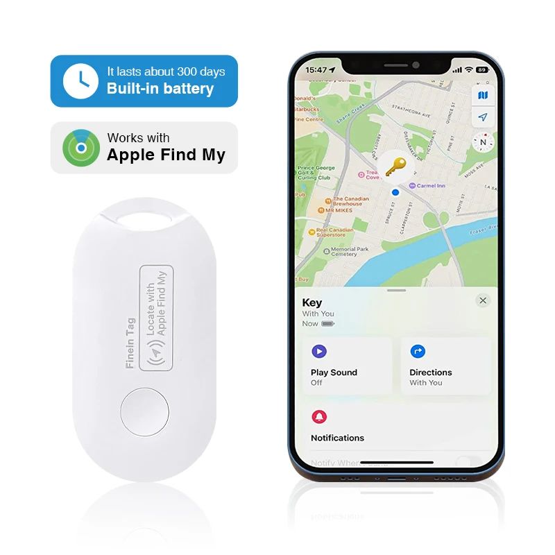 GPS Tag For Children/Elder Smart AirTag Mini Pet Tracker Bluetooth Smart Tag Car Lost Tracker For Apple IOS System Find My