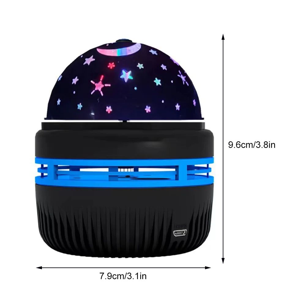 LED Star Galaxy Projector Lamp USB Auto Rotating Magic Ball Moon Light Colorful Starry Sky NightLights For Bedroom Home Decor
