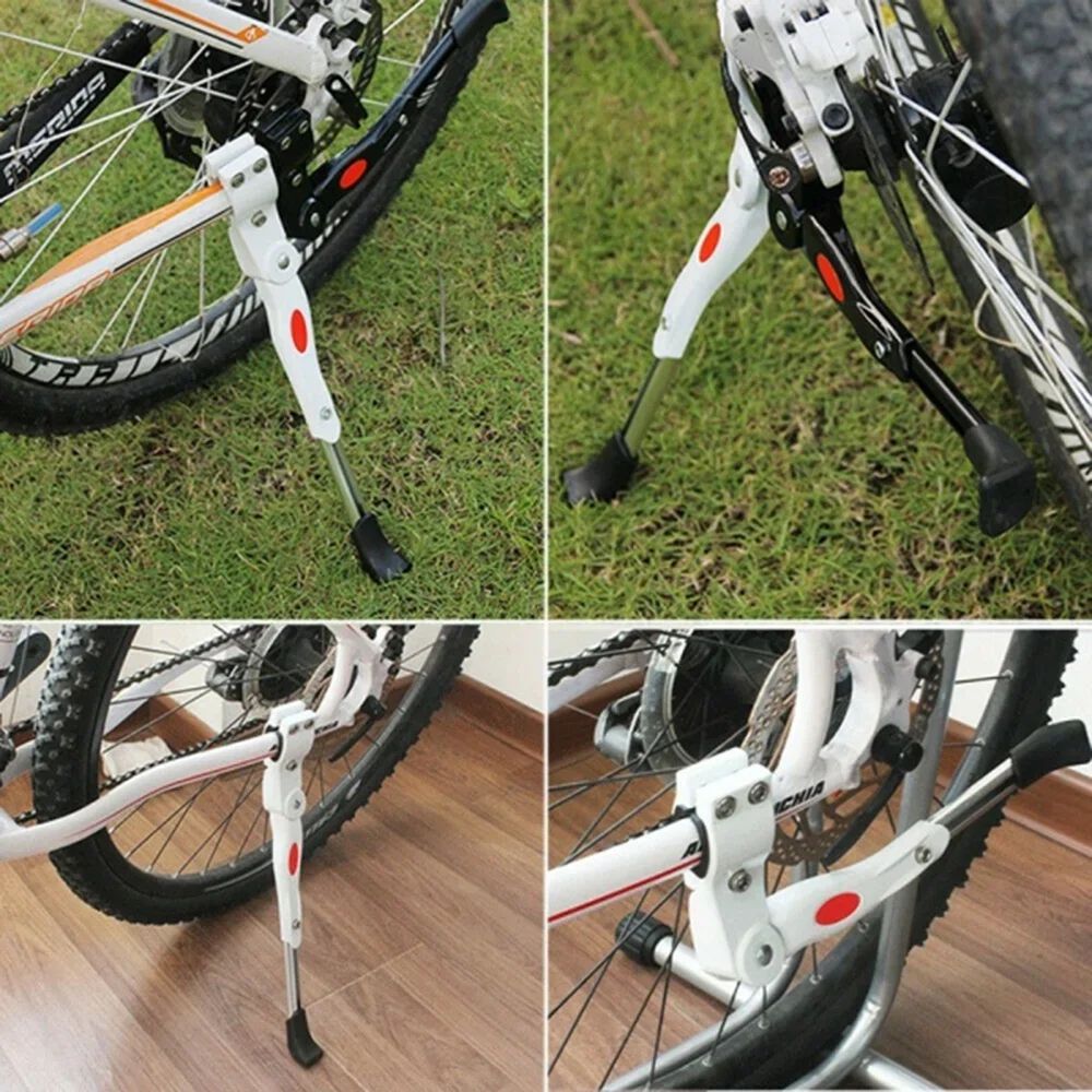 Adjustable Bicycle Kickstand Parking Rack Bicycle Side Support Kickstand for 22 24 26 Inch Mountain Bike