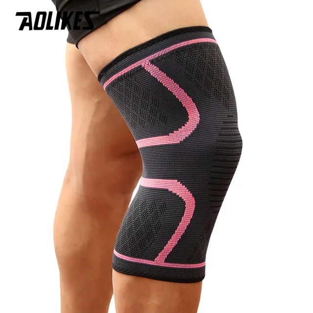 AOLIKES 1PCS Compression Knee Brace for Women Running Knee Pain, Knee Support Compression Sleeve, Workout Sports Knee Brace